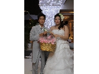 結婚式も終了　お見送りです。