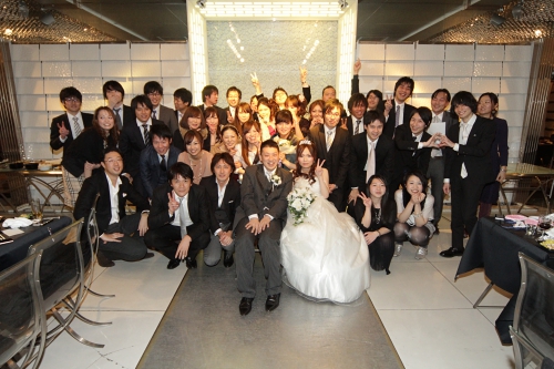 会場内での集合写真