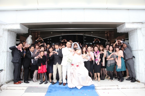 集合写真結婚式